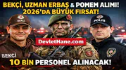 KPSS’siz Bekçi, Uzman Erbaş ve KPSS ile POMEM Polis Alımı Geliyor! 2026’da 10 Binden Fazla Personel Alımı Bekleniyor