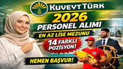 Kuveyt Türk Katılım Bankası 2026 Personel Alımı Başladı! En Az Lise Mezunu 14 Pozisyonda Alım Yapılacak