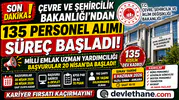 Bakanlıktan Dev Alım: 135 Milli Emlak Uzman Yardımcısı Alımı Başladı! Başvuru Şartları ve Sınav Takvimi Açıklandı