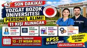 Yozgat Bozok Üniversitesi 11 Personel Alımı Yapacak! Başvurular Başladı