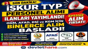 İŞKUR TYP Personel Alımı İlanları Yayımlandı! OGM, AFAD, DSİ ve KGM İçin Binlerce Alım Başladı
