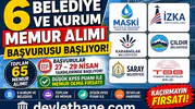 6 Belediye ve Kurum 65 Memur Alımı İçin Başvurular Başlıyor! Düşük KPSS ile Büyük Fırsat