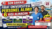Fırat Üniversitesi Personel Alımı İlanı Yayımlandı! 6 Sözleşmeli Personel Alınacak