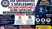Ege Üniversitesi 3 Sözleşmeli Bilişim Personeli Alımı Yapacak! Siber Güvenlik Uzmanı ve Sistem Uzmanı Alınacak
