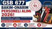 GSB 677 Bakım-Onarım Personeli Alımı Başladı! KPSS 50 Puanla Teknik Personel Alınacak