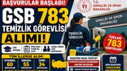 GSB 783 Temizlik Görevlisi Alımı Başvuruları Başladı! İşte İllere Göre Tüm Kontenjanlar ve Şartlar