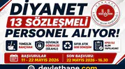 Diyanet 13 Sözleşmeli Personel Alımı Başladı! KPSS 60 Puanla Güvenlik, Temizlik ve Bahçıvan Kadroları Açıldı