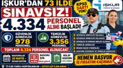 İŞKUR'dan 73 İlde Dev Personel Alımı! KPSS Şartsız 4.334 Güvenlik ve Temizlik Görevlisi Alınacak