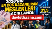 2026’nın En Çok Kazandıran Meslekleri Açıklandı: Yıllık Gelirler 31,5 Milyon TL’ye Ulaştı