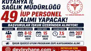 Kütahya İl Sağlık Müdürlüğü 49 İUP Personel Alımı Yapacak! Başvurular İŞKUR Üzerinden Alınıyor