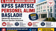 İl Sağlık Müdürlüğüne KPSS Şartsız Personel Alımı Başladı! İŞKUR İlan Numarası ve Başvuru Şartları Açıklandı