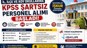 İl, İlçe ve Köy Okullarına KPSS Şartsız Personel Alımı Başladı! İŞKUR Başvuruları Devam Ediyor
