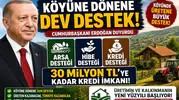 Köyüne Dönene Dev Destek! Arsa, Hibe ve 30 Milyon TL’ye Kadar Kredi İmkanı Açıklandı