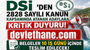 DSİ'den 2828 Sayılı Kanun Kapsamında Atanan Adaylara Kritik Duyuru! Belgeler 10 İş Günü İçinde Teslim Edilecek