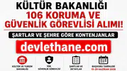 Kültür ve Turizm Bakanlığı 106 Güvenlik Görevlisi Alımı Yapacak! KPSS 60 Puanla Başvuru İmkanı, Mülakat Şartı Yok