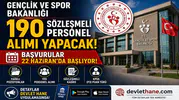 Gençlik ve Spor Bakanlığı 190 Sözleşmeli Personel Alımı Yapacak! Başvurular 22 Haziran'da Başlıyor
