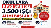Okullara KPSS Şartsız 3.500 İşçi Alımı Başladı! İŞKUR Üzerinden Başvurular Alınıyor
