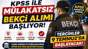 KPSS ile Mülakatsız Bekçi Alımı Başlıyor! İkamet Şartsız 4 Kadro İçin Tercihler 9 Temmuz'da Başlayacak
