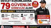 Devlet Kurumlarına 79 Güvenlik Görevlisi Alımı! KPSS 2026/1 Başvuru Şartları ve ÖSYM Tercih Ekranı