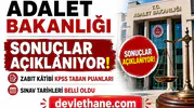 Adalet Bakanlığı Personel Alımı Sonuçları Açıklanıyor! Zabıt Kâtibi KPSS Taban Puanları ve Sınav Tarihleri