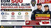 EGM 500 Personel Alımı Başvuruları Başlıyor! İl İl Kontenjanlar ve Kariyer Kapısı Başvuru Rehberi