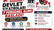 Devlet Tiyatroları 7 Personel Alımı Başladı! Şoför, Büro Personeli, Güvenlik ve Temizlik Görevlisi Alınacak
