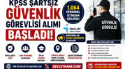KPSS Şartsız Güvenlik Görevlisi Alımı Başladı! İŞKUR'dan 1.064 Personel İstihdam Edilecek