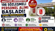 Hacettepe Üniversitesi 196 Sözleşmeli Personel Alımı Başladı! Hemşire, Temizlik Görevlisi ve Sağlık Teknikeri Alınacak