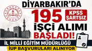 Diyarbakır'da 195 KPSS Şartsız İşçi Alımı Başladı! İl Milli Eğitim Müdürlüğü İUP Başvuruları Alınıyor