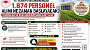 Tarım ve Orman Bakanlığı 1.874 Personel Alımı Ne Zaman Başlayacak? Kadrolar ve Beklenen Başvuru Şartları