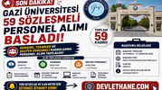 Gazi Üniversitesi 59 Sözleşmeli Personel Alımı Başladı! Hemşire, Tekniker ve Destek Personeli Kadroları Açıldı