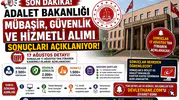 Adalet Bakanlığı Mübaşir, Güvenlik ve Hizmetli Alımı Sonuçları Açıklanıyor! 17 Ağustos Detayı