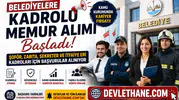 Belediyelere Kadrolu Memur Alımı Başladı! Şoför, Zabıta, Sekreter ve İtfaiye Eri Kadroları İçin Başvurular Alınıyor