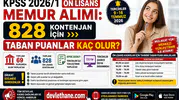 KPSS 2026/1 Ön Lisans Memur Alımı: 828 Kontenjan İçin Taban Puanlar Kaç Olur?