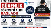 KPSS Şartsız Güvenlik Görevlisi Alımı Başladı! İŞKUR Üzerinden 1.064 Personel Alınacak