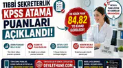 Tıbbi Sekreterlik KPSS Atama Puanları Açıklandı! En Düşük Puan 84,82’ye Kadar Geriledi