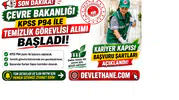 Çevre Bakanlığı KPSS P94 ile Temizlik Görevlisi Alımı Başladı! Kariyer Kapısı Başvuru Şartları Açıklandı