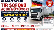 Almanya’da TIR Şoförü Açığı Büyüyor: Türkiye’den Başvuracaklar İçin Şartlar ve Süreç