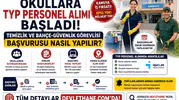 Okullara TYP Personel Alımı Başladı: Temizlik ve Bahçe-Güvenlik Görevlisi Başvurusu Nasıl Yapılır?
