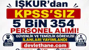 İŞKUR’dan KPSS’siz 5 Bin 354 Personel Alımı: Güvenlik ve Temizlik Görevlisi İlanları Yayımlandı