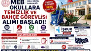 MEB Okullara Temizlik ve Bahçe Görevlisi Alımı Başladı: İŞKUR Başvuru Şartları ve İller