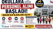 Okullara Personel Alımı Başladı! İŞKUR İlk İlanları Açtı: 18 Yaş Üstü Başvuru Yapabilecek