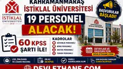 Kahramanmaraş İstiklal Üniversitesi 19 Personel Alacak! 60 KPSS ile Güvenlik, Büro, Destek ve Teknik Kadrolar Açıldı