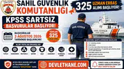 Sahil Güvenlik Komutanlığı 325 Uzman Erbaş Alımı Başlıyor! KPSS Şartsız Başvurular 3 Ağustos'ta Başlayacak