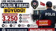 Lise Mezunlarına Polislik Fırsatı Büyüdü! PMYO Kontenjanı 3.250’ye Çıktı, Başvurular Devam Ediyor