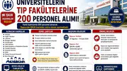Üniversitelerin Tıp Fakültelerine 200 Personel Alımı: İŞKUR Başvuruları Başladı