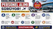 Havalimanlarında Personel Alımı Sürüyor: Şoför, Güvenlik, Temizlik, İşçi ve Teknik Personel İlanları