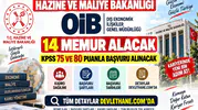 Hazine ve Maliye Bakanlığı OİB 14 Memur Alacak: KPSS 75 ve 80 Puanla Başvuru Alınacak