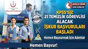 İzmir İl Sağlık Müdürlüğü KPSS’siz 21 Temizlik Görevlisi Alacak: İŞKUR Başvuruları Başladı