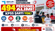 İŞKUR Üzerinden Hastanelere 494 Personel Alımı! KPSS Şartı Yok: Şoför, ATT, Hemşire ve Paramedik Alınacak